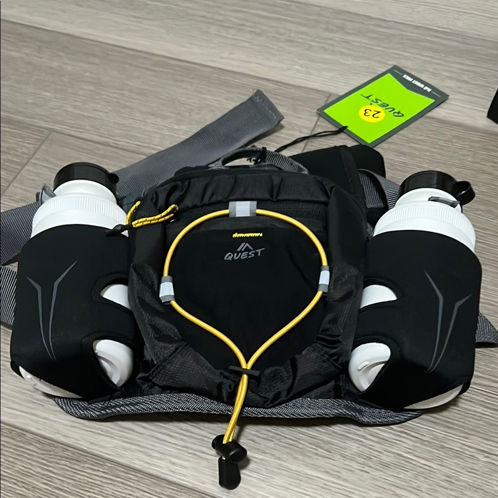 Quest Black and White Belt Bag for Active Adventures